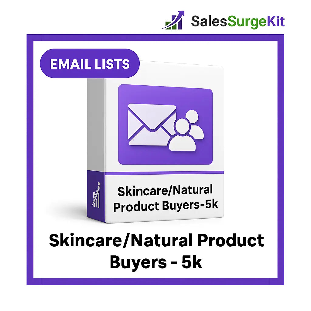 Skincare/Natural Product Buyers – 5k